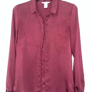 Women's Burgundy Blouse